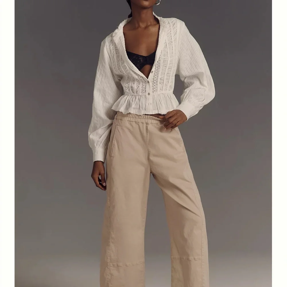 Pilcro Olive Wide-Leg Pants - Picture 5 of 5